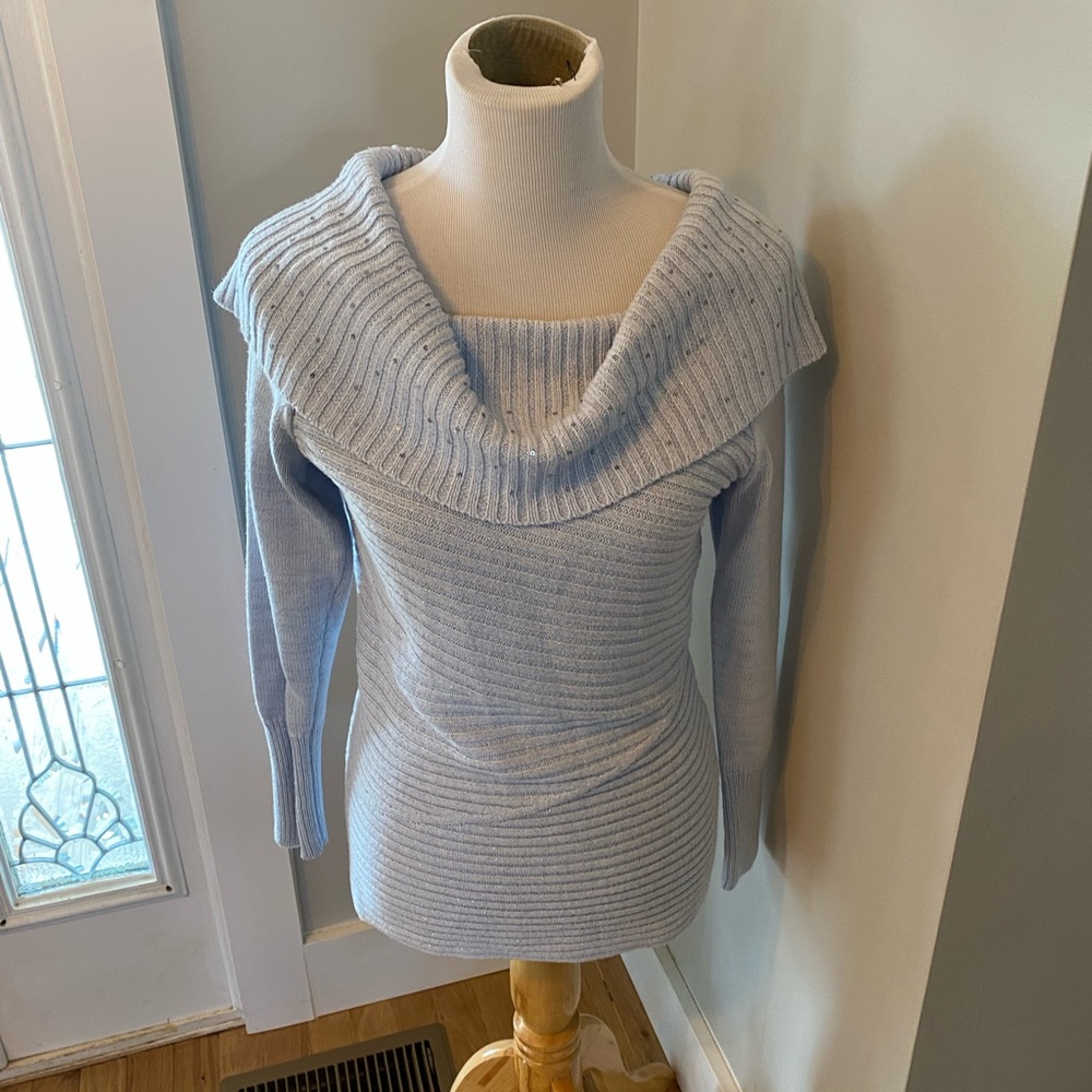 New York & Company blue sweater. Size small